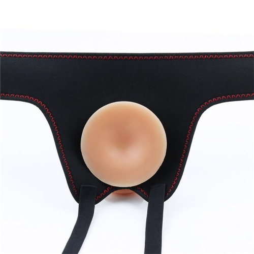 LoveToy Easy Strapon Set 7.5'' - мягкий страпон с реалистичным вибратором, 20х4 см (телесный)